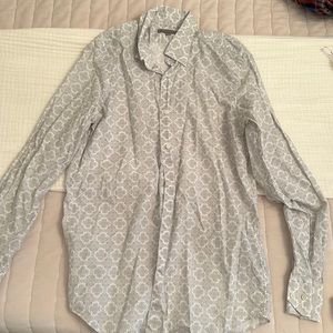 Printed Neiman Marcus button down